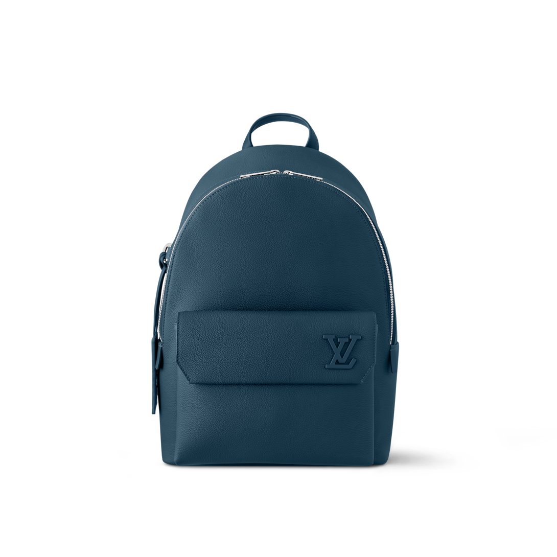 Blue and black louis fashion vuitton backpack